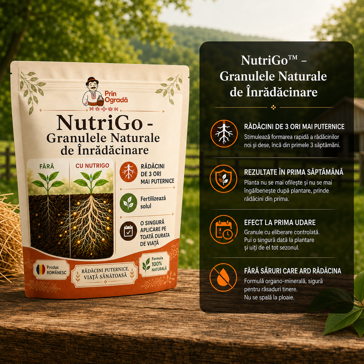 NutriGo™ - Granulele Naturale de Înrădăcinare