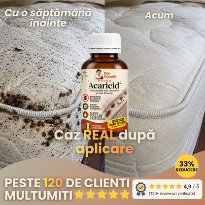 Acaricid™ - Insecticidul Anti-Acarieni și Anti-Ploșnițe