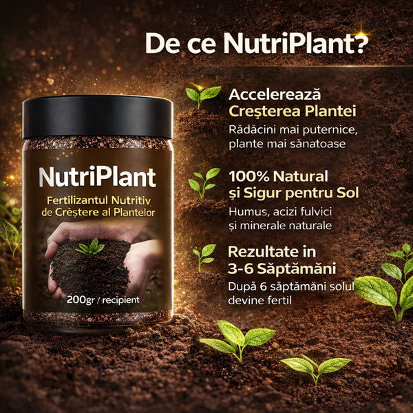 NutriPlant™ - Fertilizantul Nutritiv de Creștere